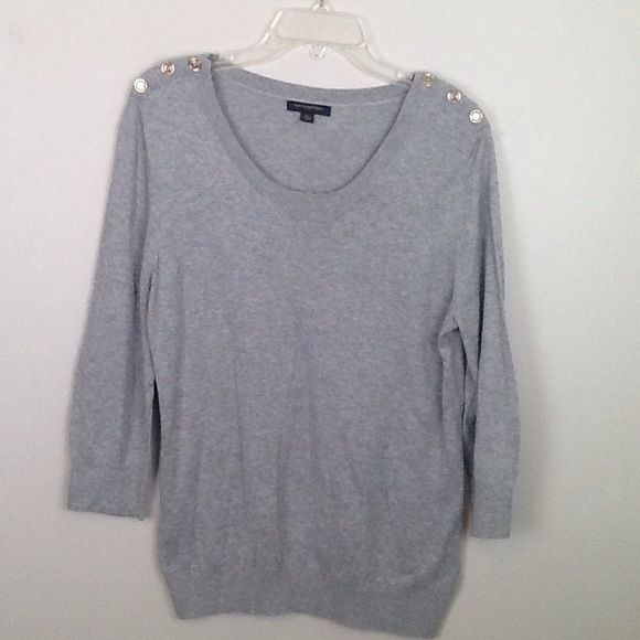 Banana Republic Sweaters - Banana Rebublic grey 3/4 sleeve sweater in XL